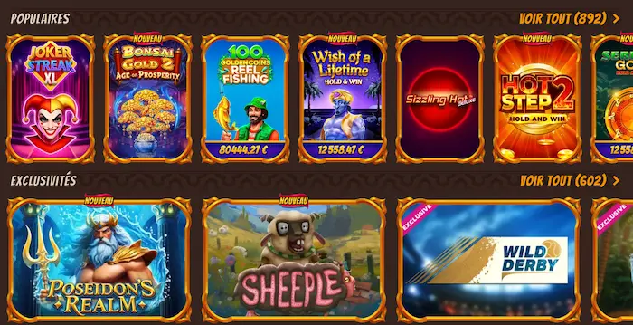 Alawin Casino games